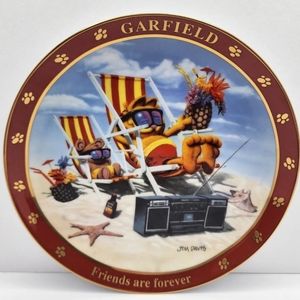 Friends Are Forever , Garfield Collector's Plate Danbury Mint